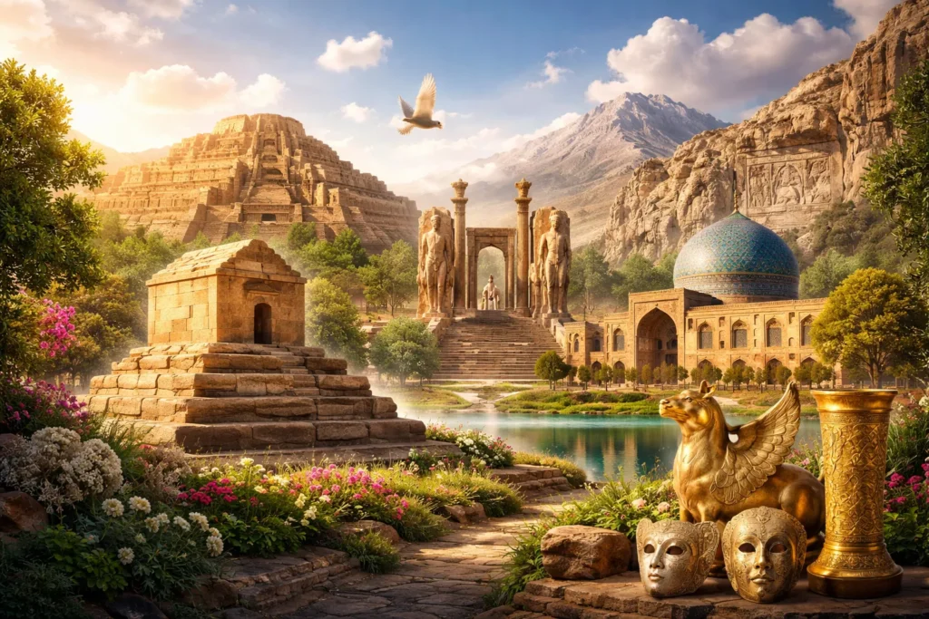 گنجینه های باستانی تاریخی ایران